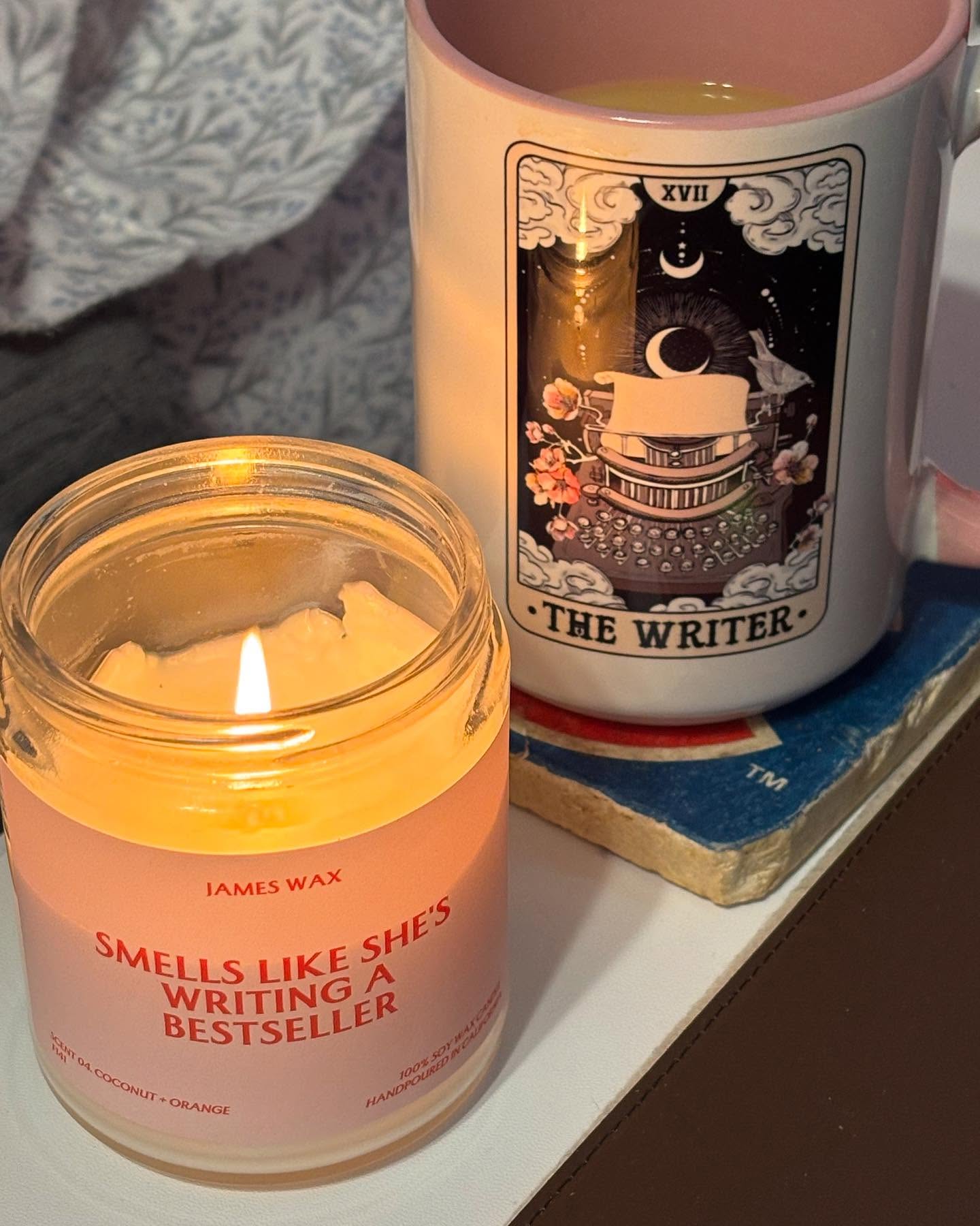 Made progress on the candle and the new book—almost 15k words, woot!